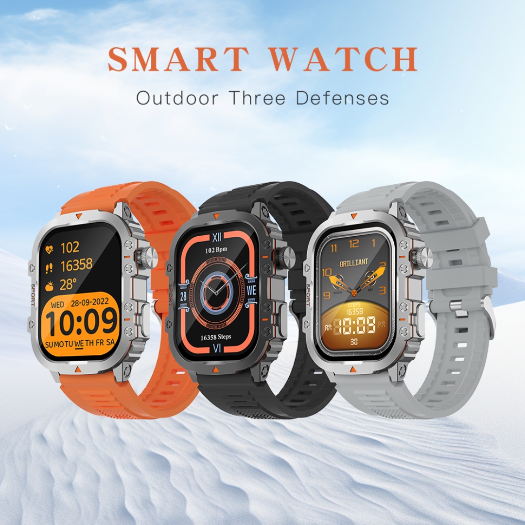 Outdoor Adventure Reservations - Montre intelligente pour hommes, moniteur d'aventure