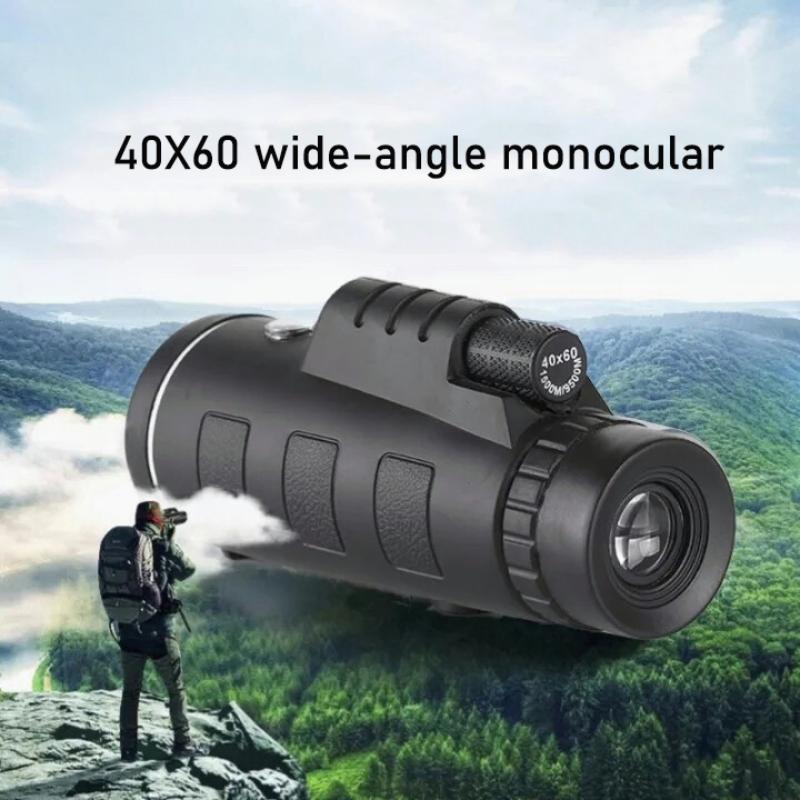 Outdoor Adventure Images - Télescope monoculaire portatif 40x60, portée de