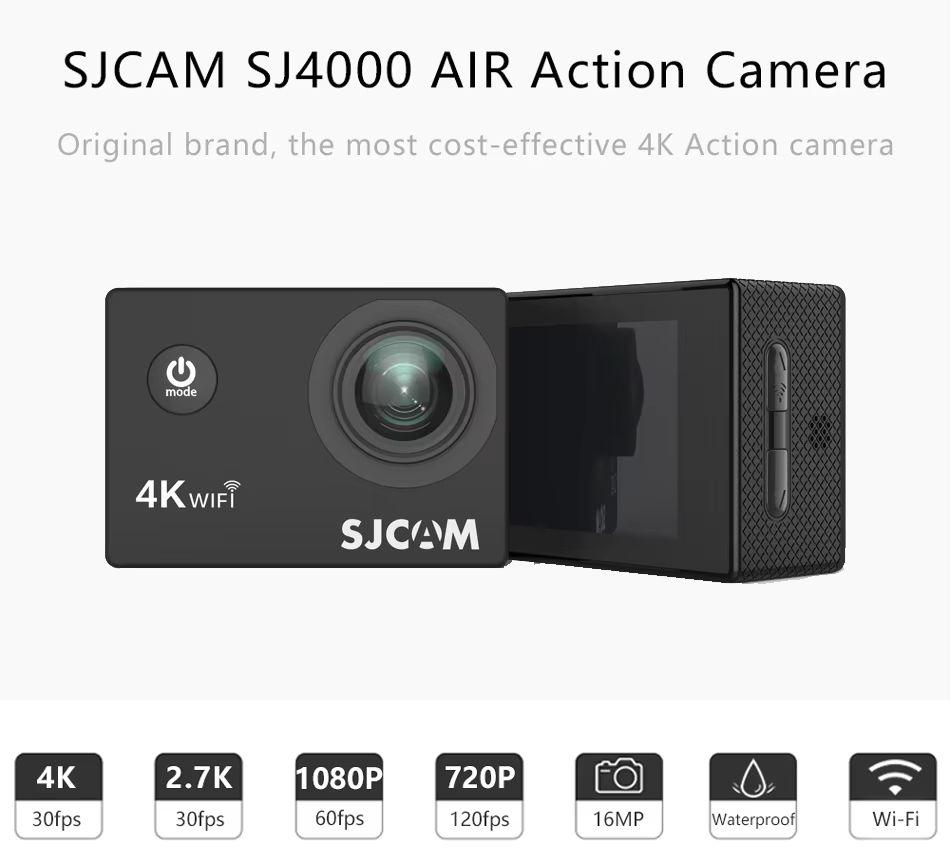 Outdoor Adventure Images - Caméra d'action étanche SJCAM SJ4000 Air