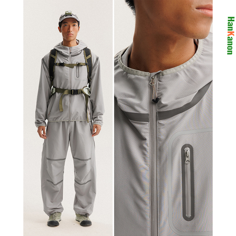 Outdoor Adventure Training - Veste coupe-vent d'extérieur légère unisexe: manteau