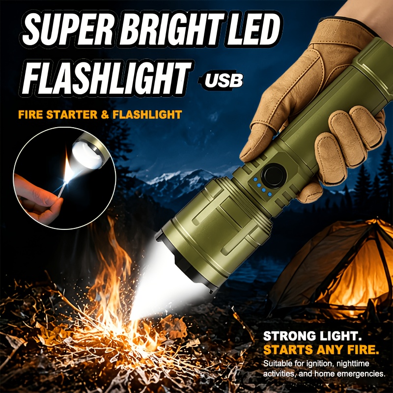 Outdoor Adventure Trips - Lampe torche, briquet et batterie externe