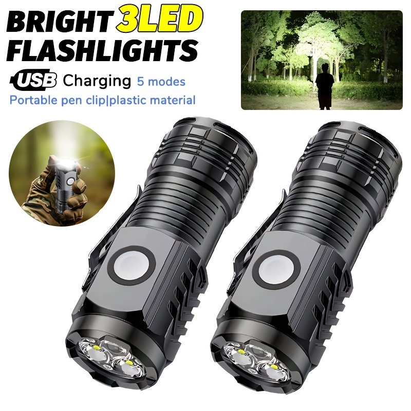 Outdoor Adventure Trips - Mini lampe torche LED portable puissante,