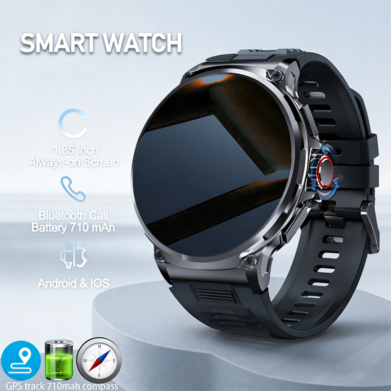 Outdoor Adventure Reservations - Montre connectée pour homme 710mAh, montre