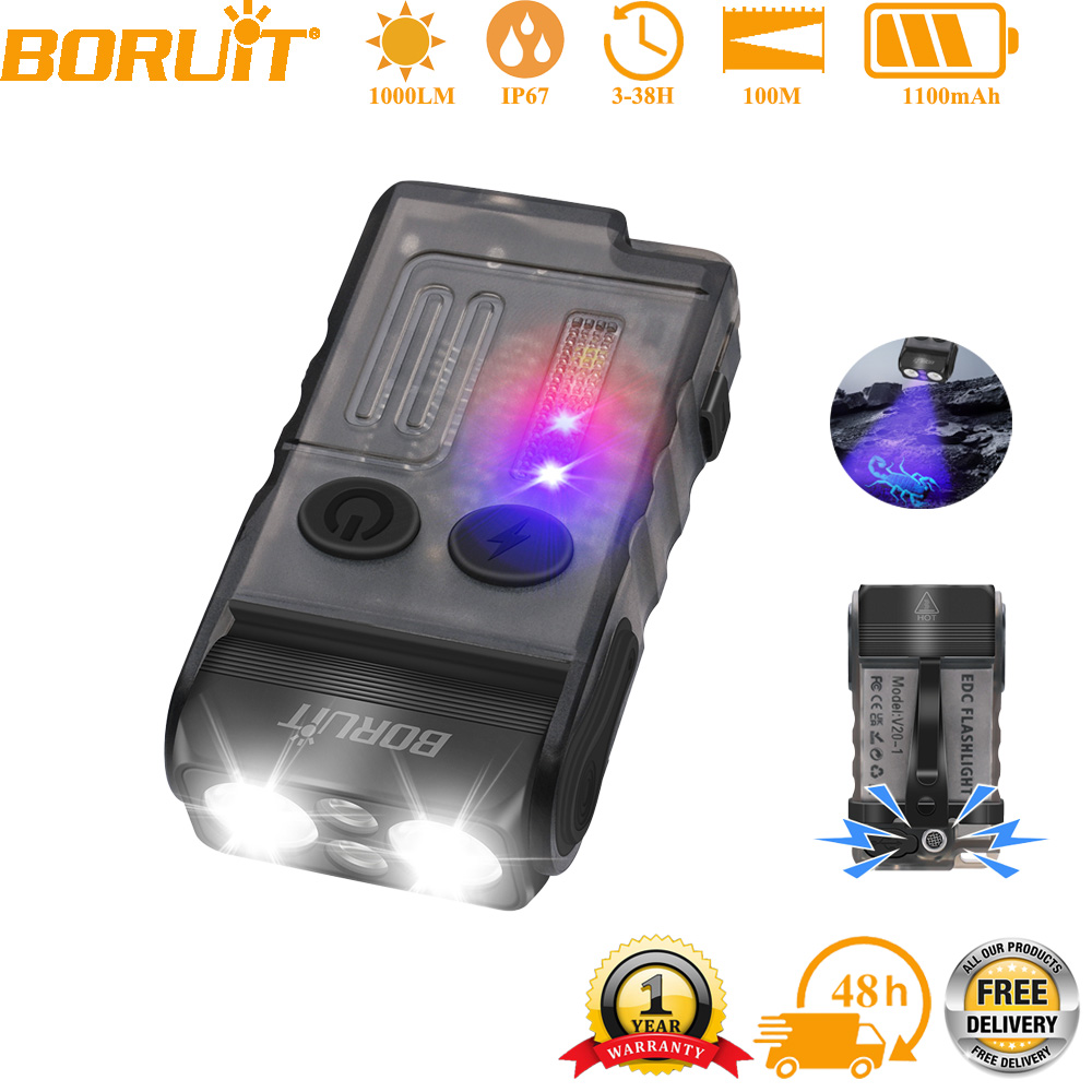 Outdoor Adventure Inc - BORUiT V20 EDC Lampe torche porte-clés