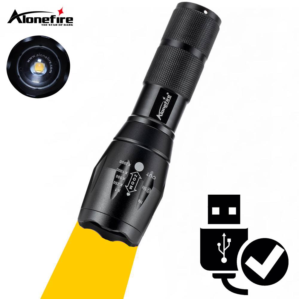 Outdoor Adventure Inc - Zoom télescopique lampe Orange lampe de