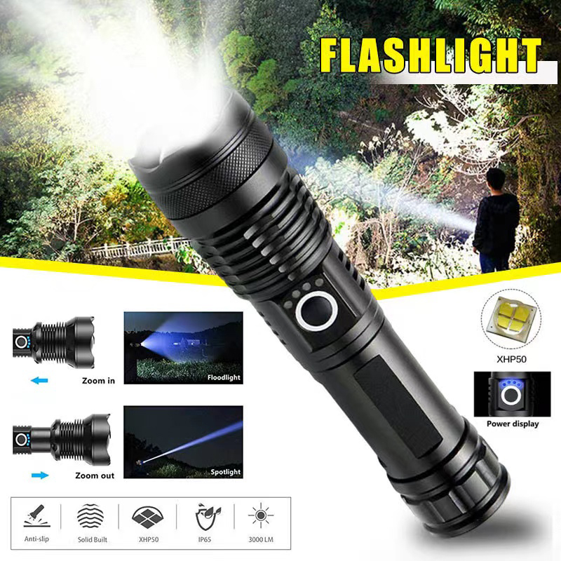 Outdoor Adventure Trips - Lampe de poche LED haute puissance