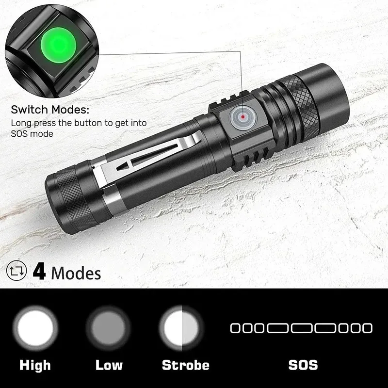 Lampe torche LED T6 rechargeab - Outdoor Adventure Hunt avis et prix