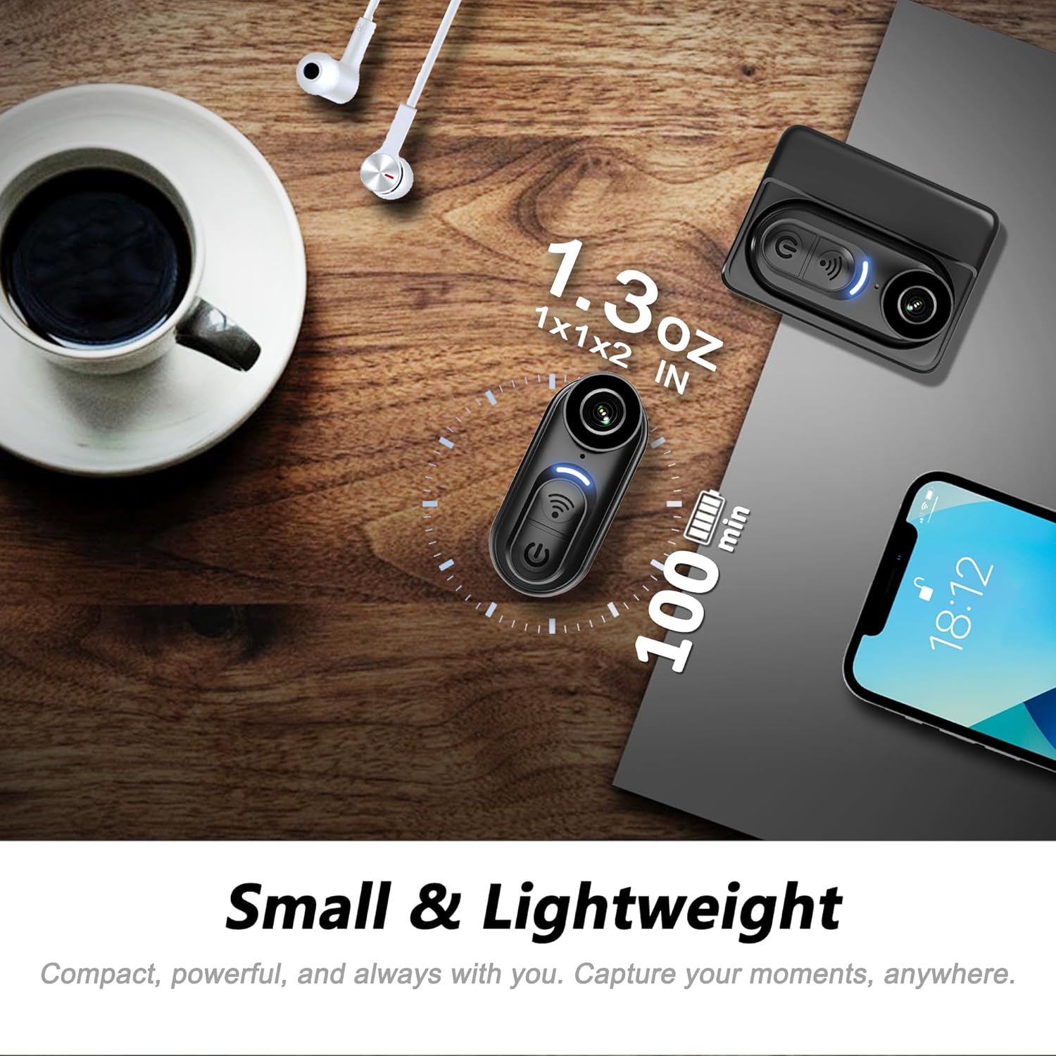 Caméra corporelle compacte 4K  - Outdoor Adventure Images avis et prix