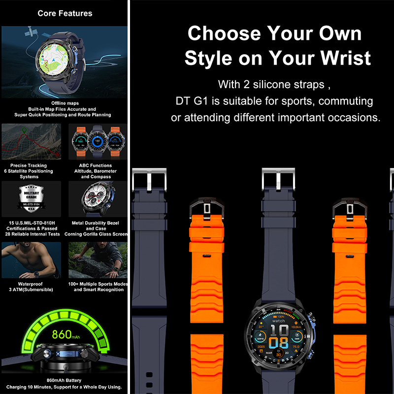 Nouvelle Montre Connectée DT G - Outdoor Adventure Reservations avis et prix