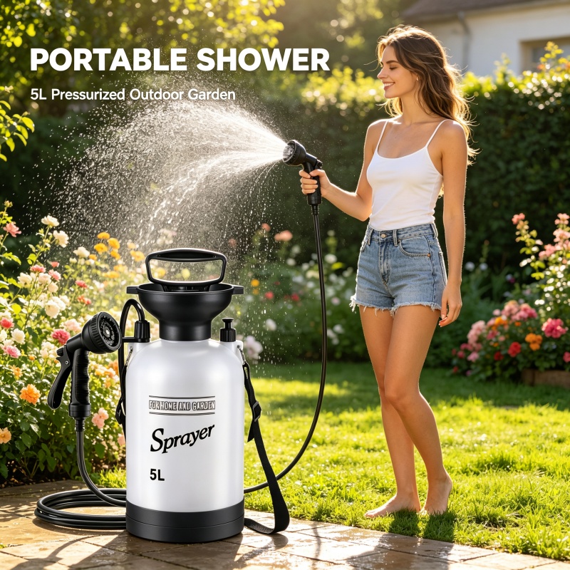 Douche de camping portable 5L, - Outdoor Adventure Trips avis et prix