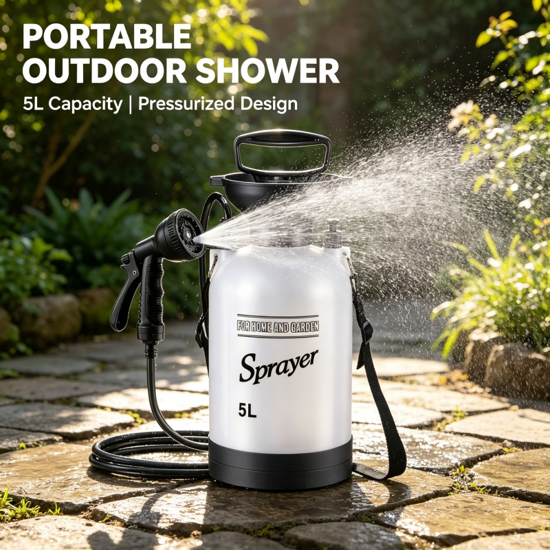 Douche de camping portable 5L, - Outdoor Adventure Trips avis et prix